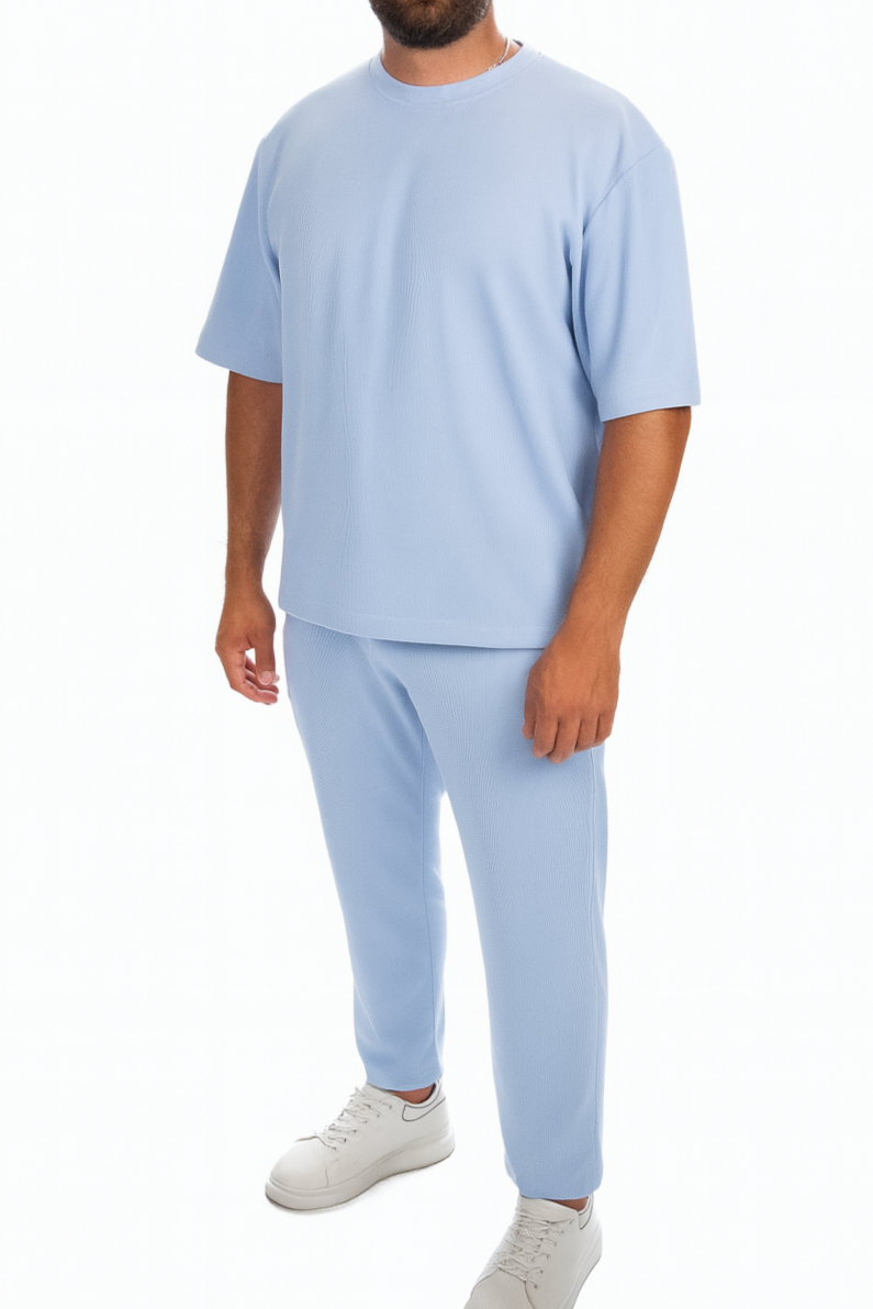 Ribbed cotton comfy set