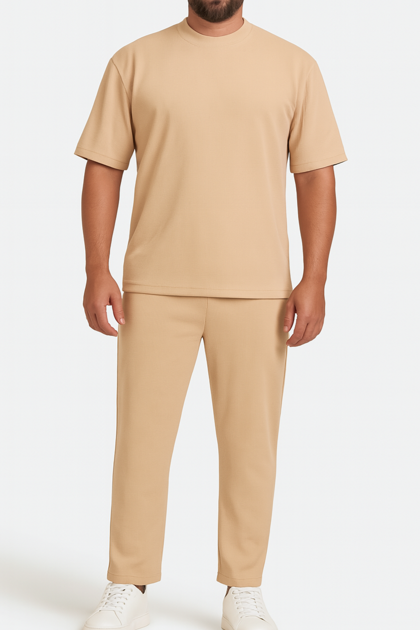 Ribbed cotton comfy set