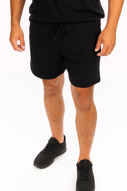 Ribbed cotton comfy short