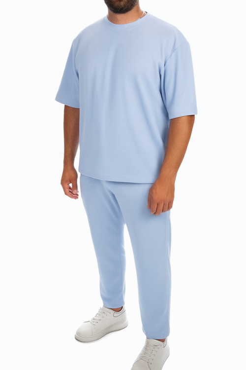 Ribbed cotton comfy set
