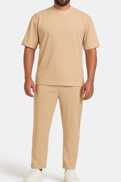 Ribbed cotton comfy set
